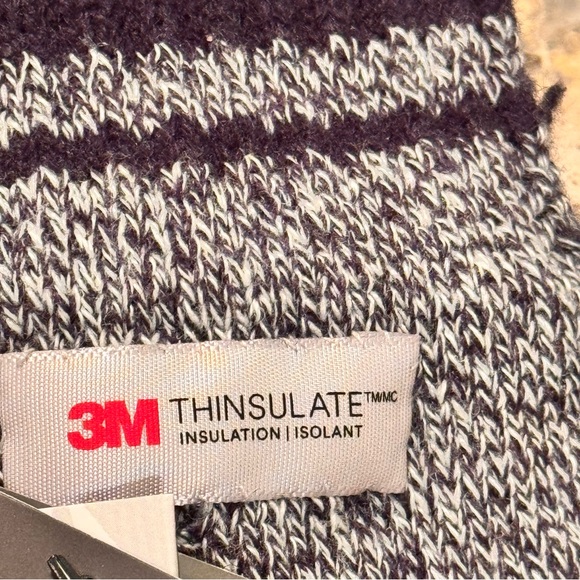 3M Thinsulate Charcoal and Black Gloves Unisex OS - Picture 3 of 7